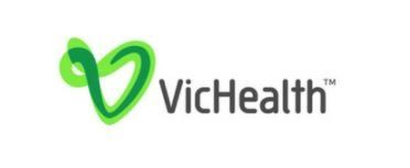 A logo for vichealth with a heart on it