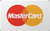 Mastercard logo: overlapping red and orange circles with the word