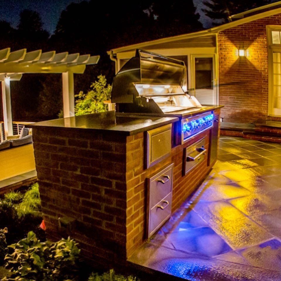 View of Garden and Pool — Pennington, NJ — Cedar Creek Landscapes