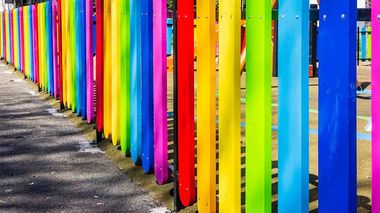 Colorful Fence — Atlanta, GA — West Georgia Fence Co Colorful Fence — Atlanta, GA — West Georgia Fence Co
