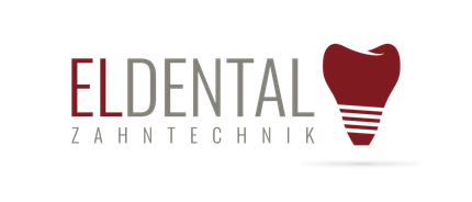Das Logo von Eldental Zahntechnik zeigt einen Zahn und eine Glühbirne
