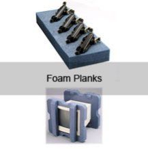 A picture of a foam plank and a picture of a foam plank.