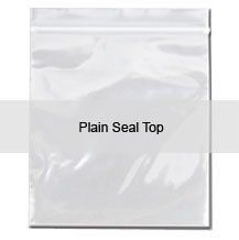 A clear plastic bag with a plain seal top.
