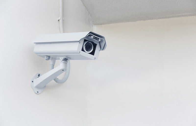 white security camera