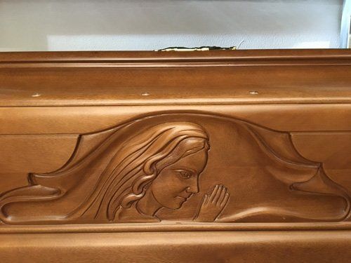 dettaglio di un cofano funebre