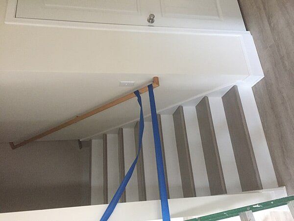 Unfinished Stairway — Utility Sheds in Saluda, VA