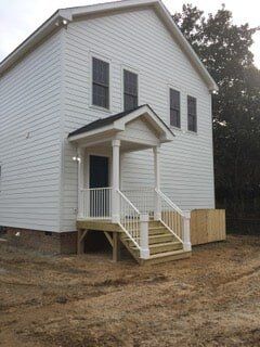 Left Side View of White House — Utility Sheds in Saluda, VA