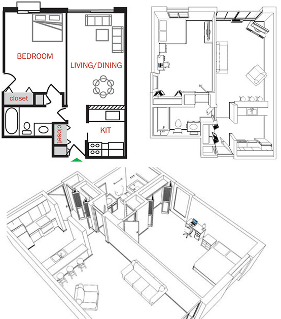 River Terrace Floorplans