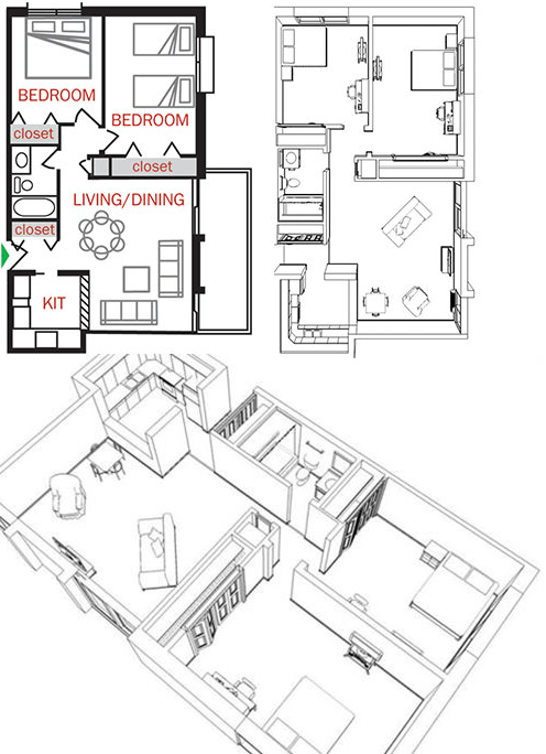 River Terrace Floorplans