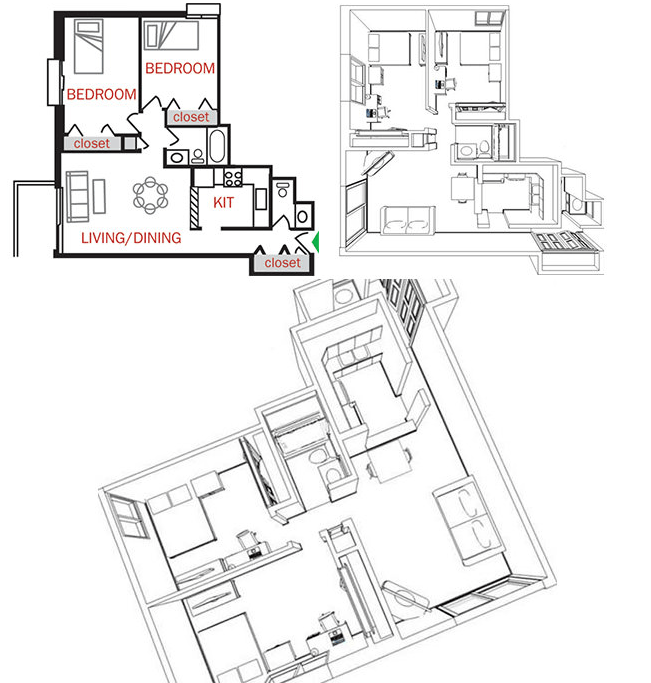 River Terrace Floorplans