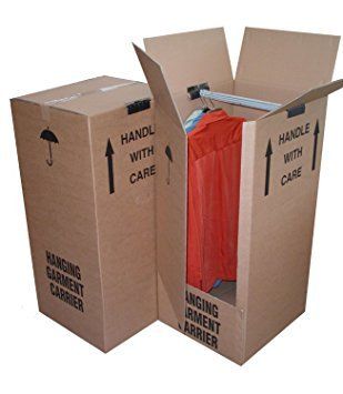 empty boxes on white background