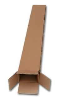 big empty long box on white background