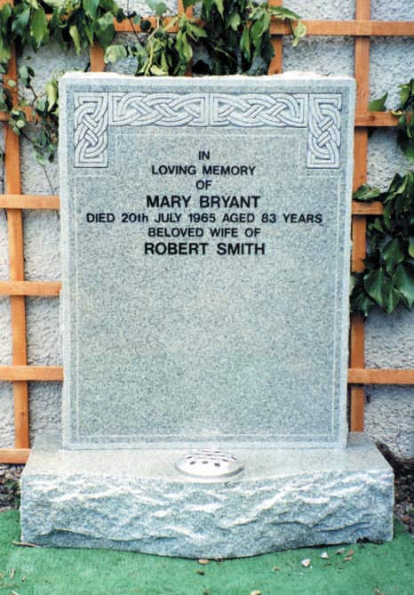 white memorial stone