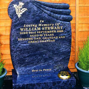 engraved headstones
