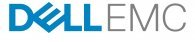 Dell EMC logo in blue and gray text on a white background