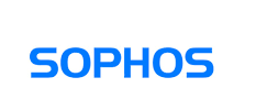 Sophos logo in blue text on a white background