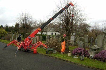 Lawn headstone repairs