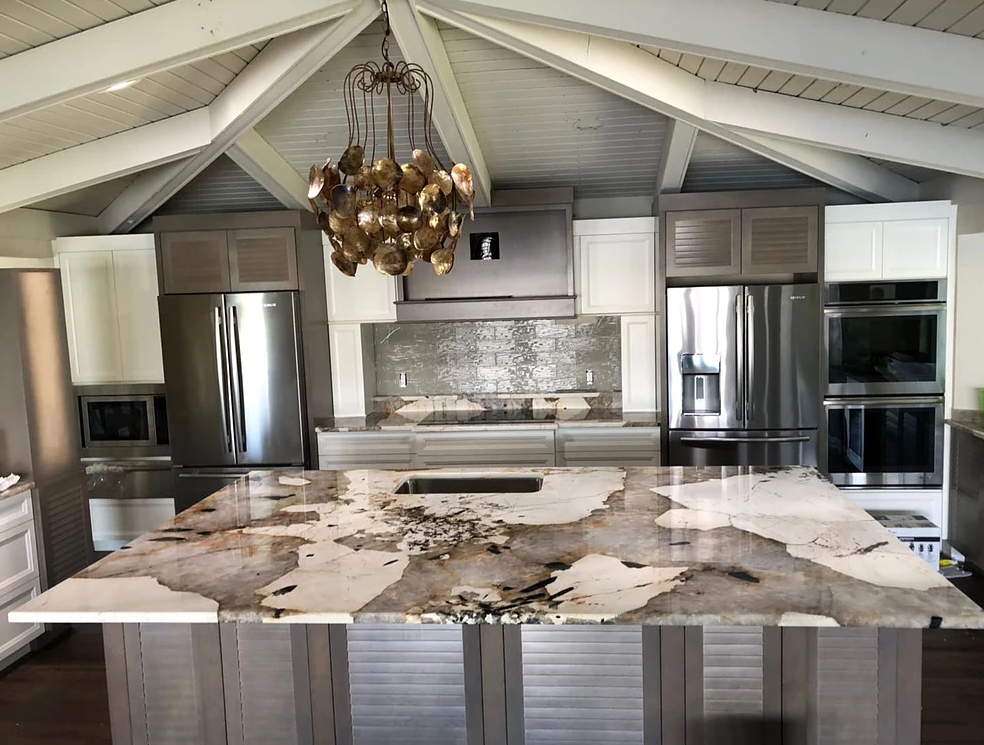 Beige Marble Countertop — Naples, FL — Natural Stone Concepts