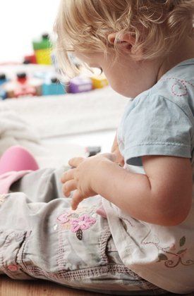 Small child in a nursery