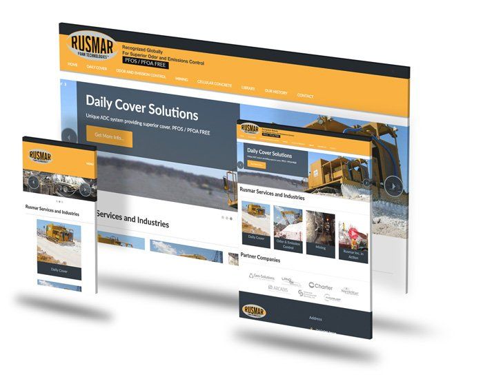 A computer screen displaying a website for daily cover solutions.