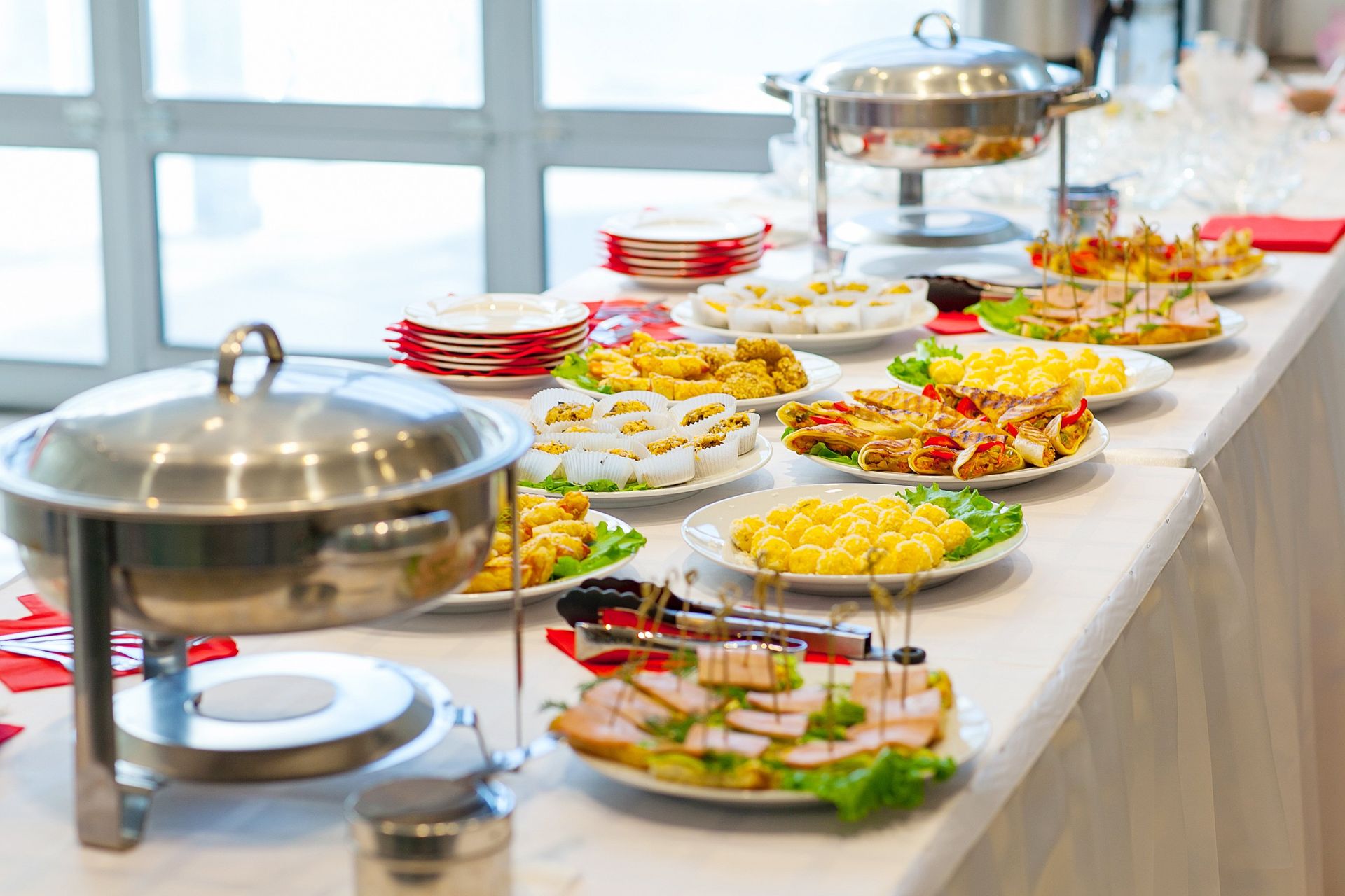 There are many different types of food on the table.
