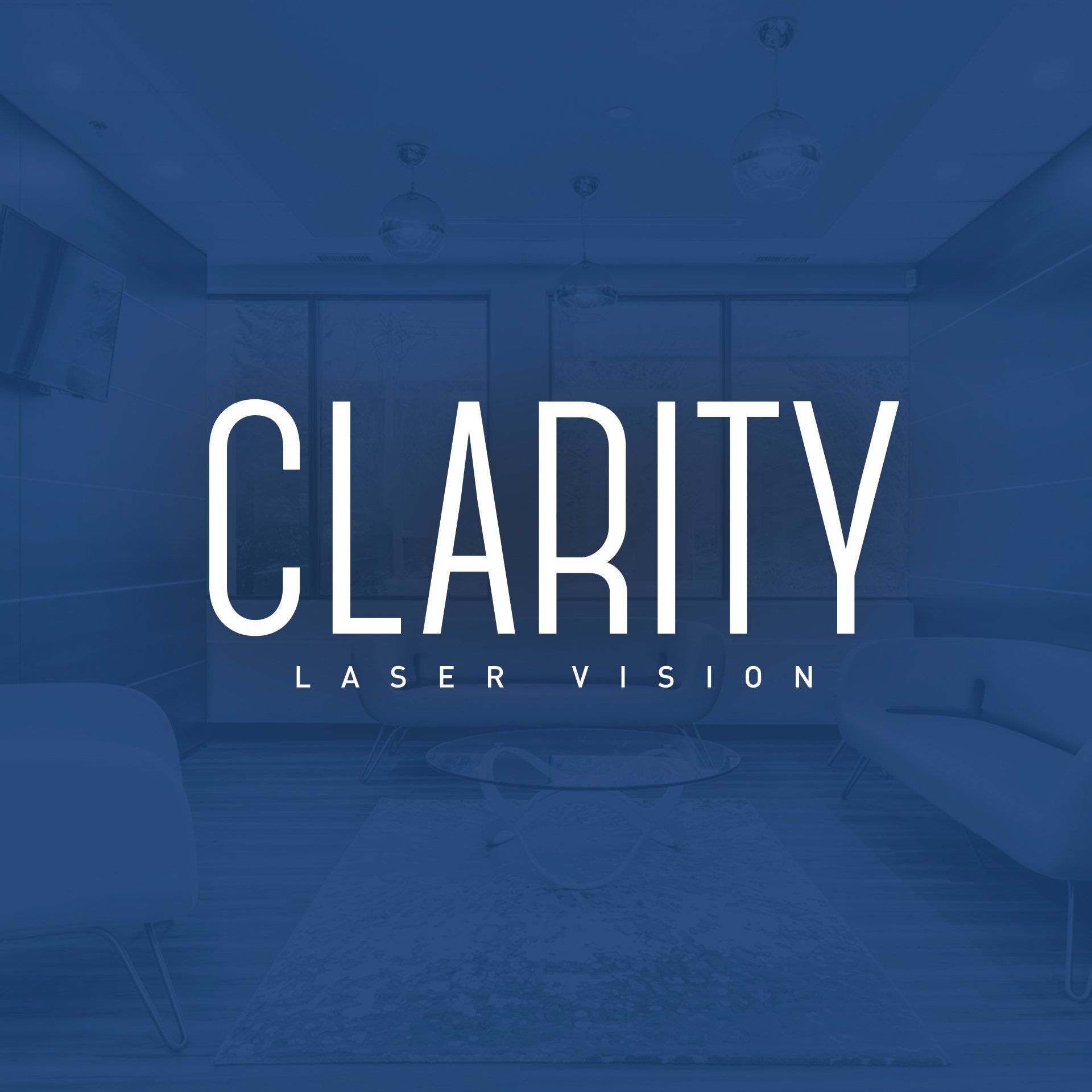 A blue background with the word clarity on it