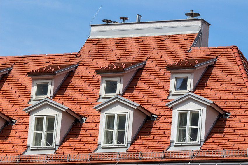brown roof tiles installed