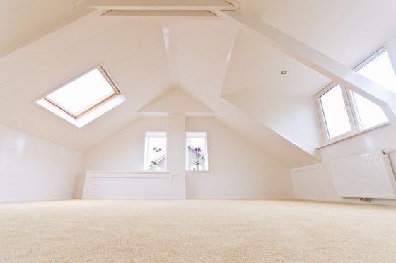 white roof after installation