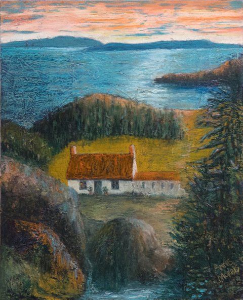 Cottage at Sunset, Anne Morris Cottage at Sunset, Anne Morris