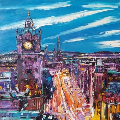 Getting Dark, Edinburgh, Pat Kramek Getting Dark, Edinburgh, Pat Kramek