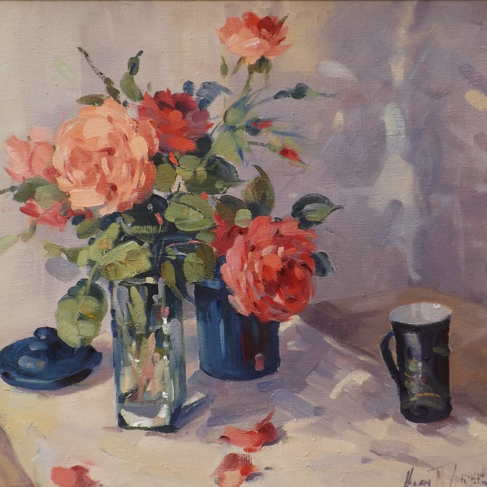 Falling Petals by Helen M Turner