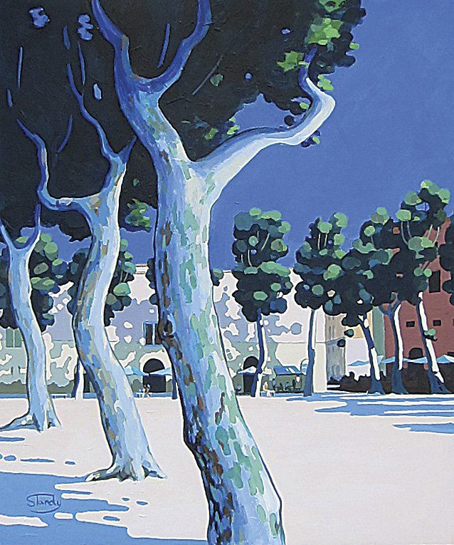 Plane Trees Lucca by Sheila Tandy