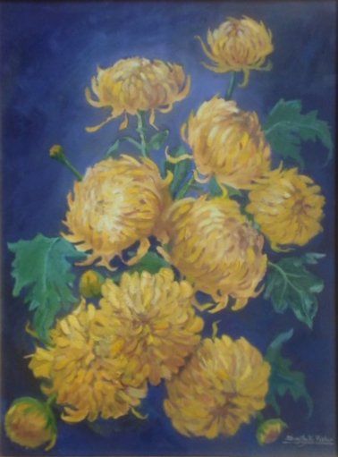 Yellow Chrysanthemums by Dorothy Fisher