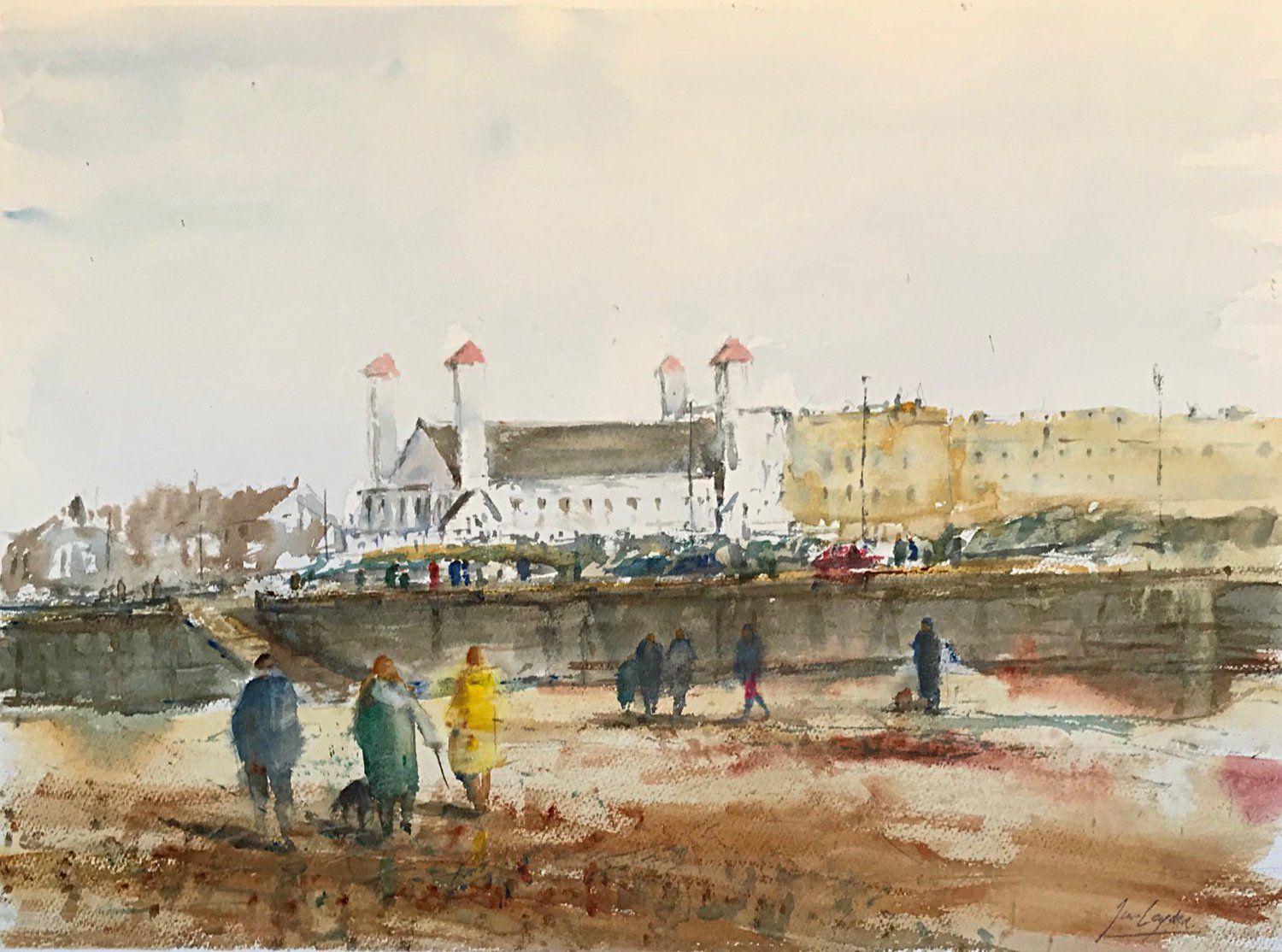Winter Walk Ayr Beach - Ian Leyden