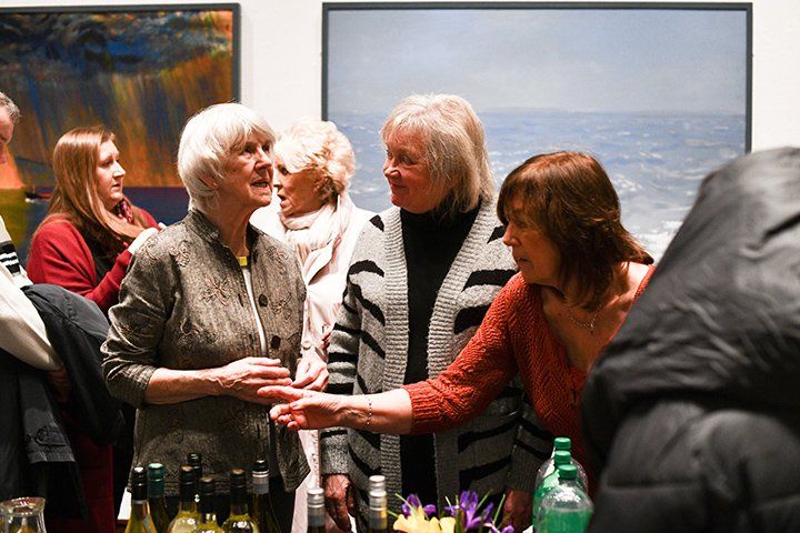 Some of the guests enjoying the refreshments