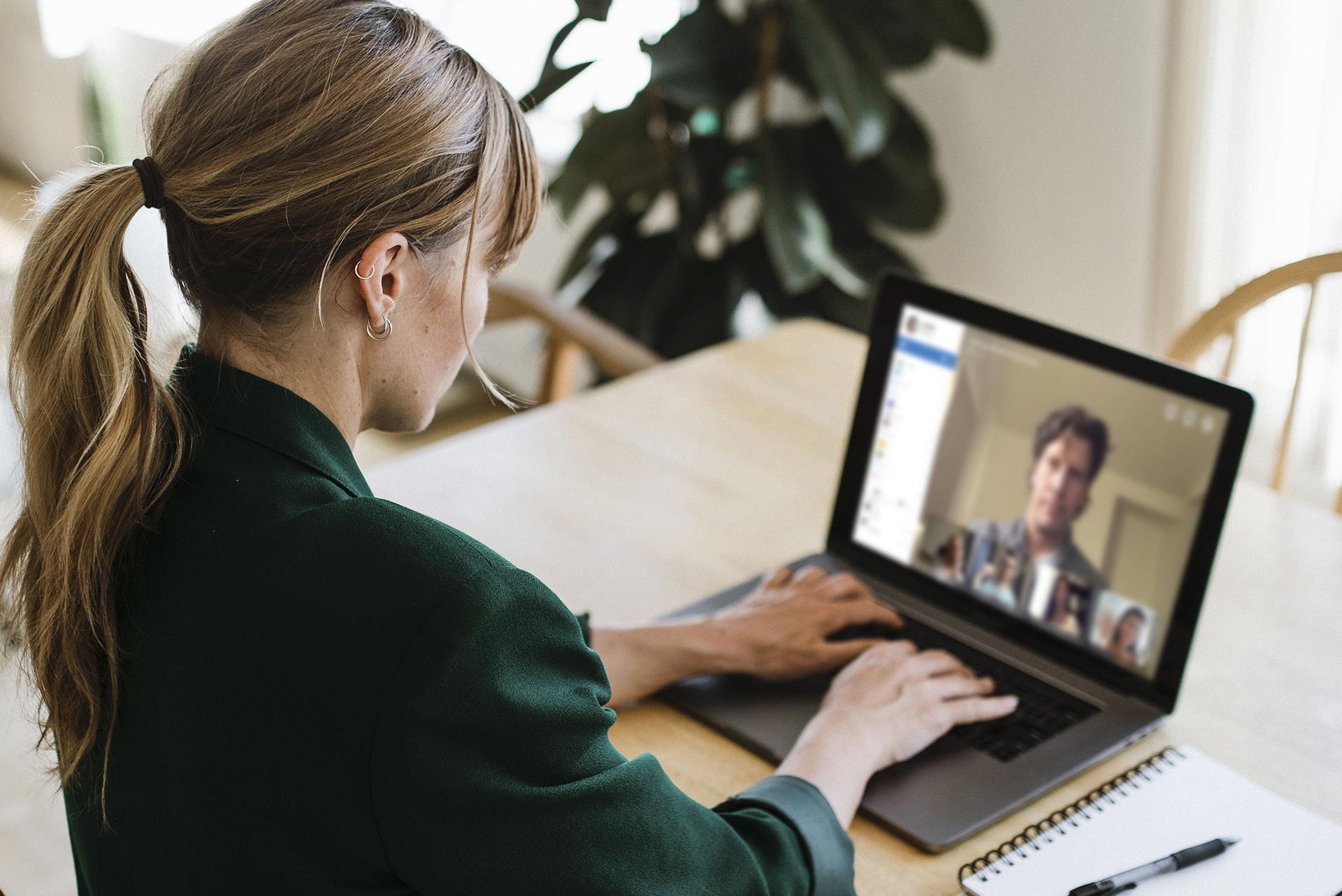 Girl Using Laptop