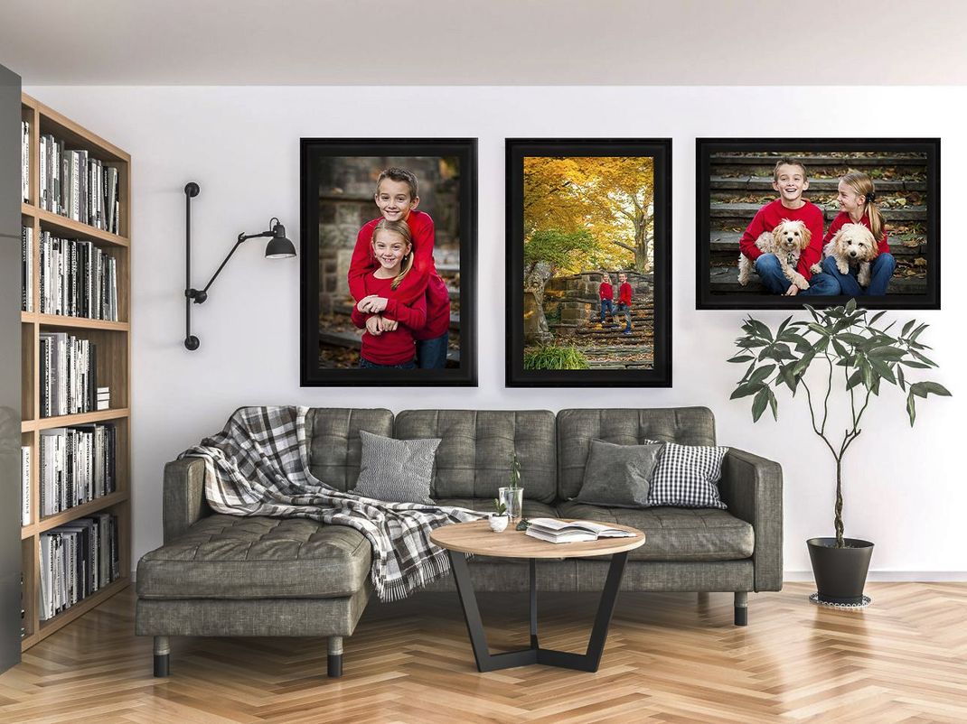 Family Photography Framed in Room
