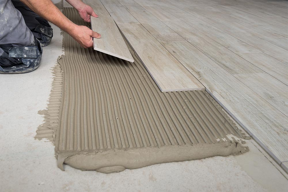 Installation Of Floor Tiles