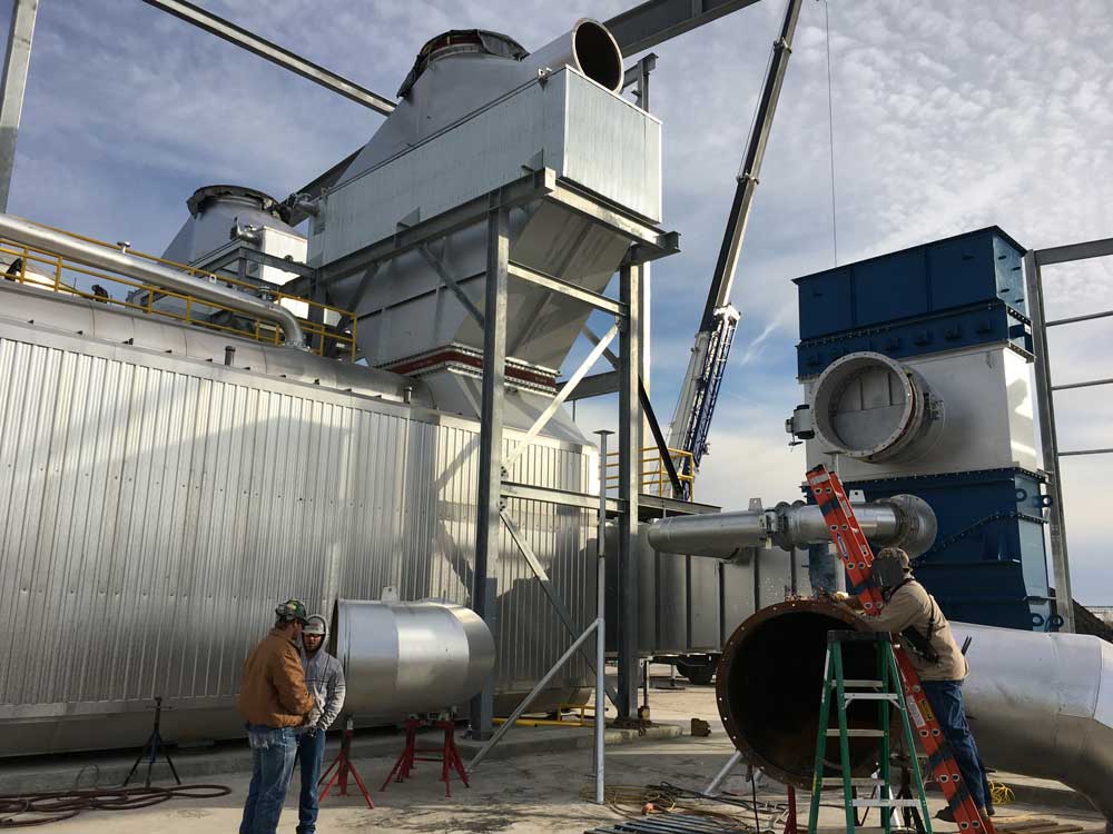 workers at plant