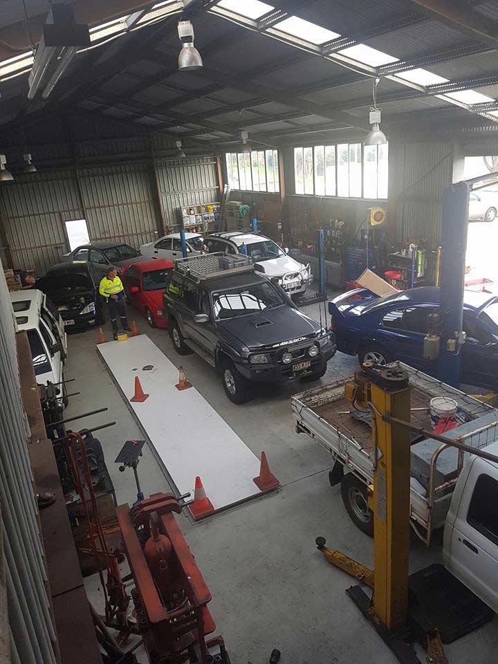 mechanic's garage bay
