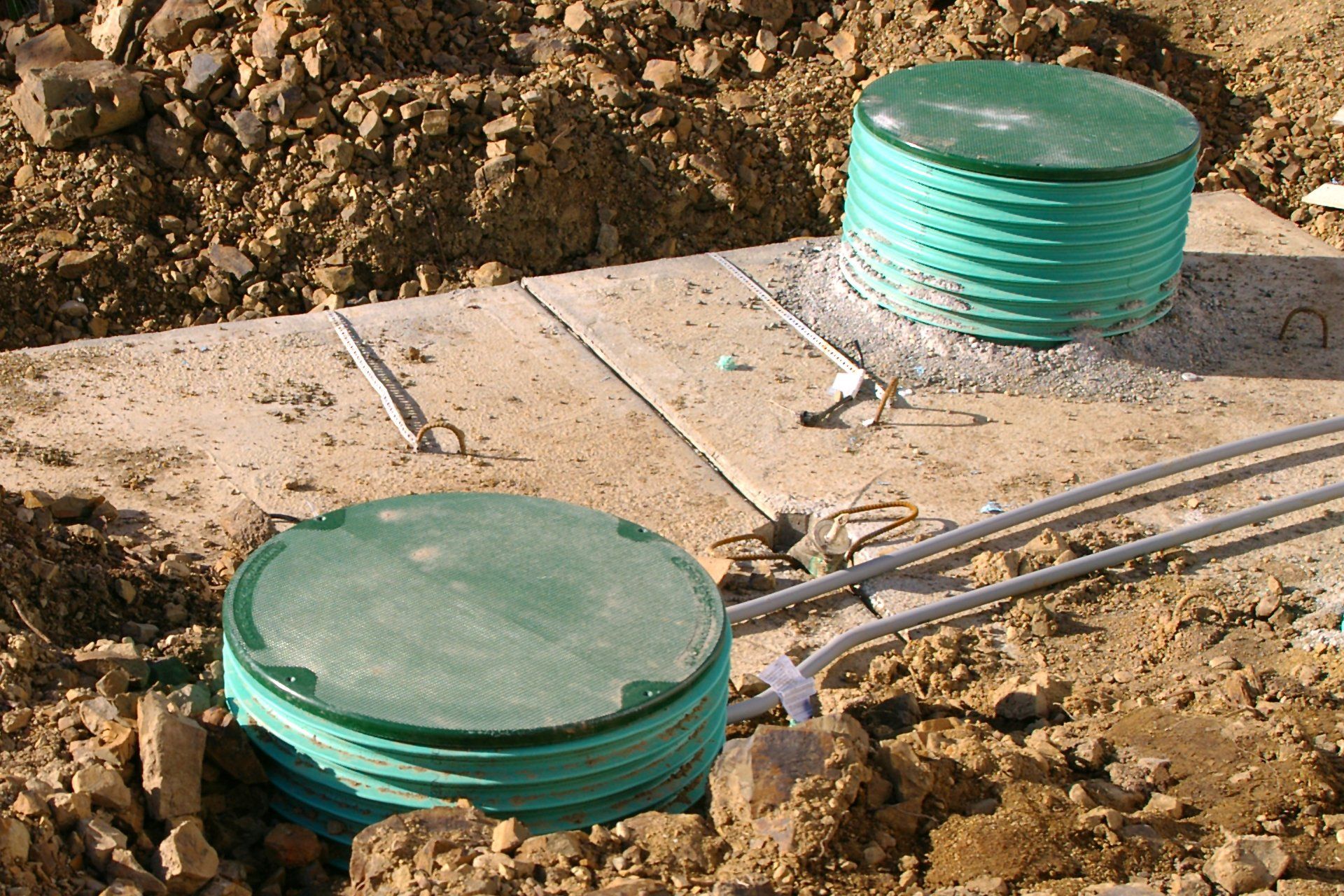 Newly Installed Septic Tank — Mansfield, OH — Bond Septic Cleaning and Service