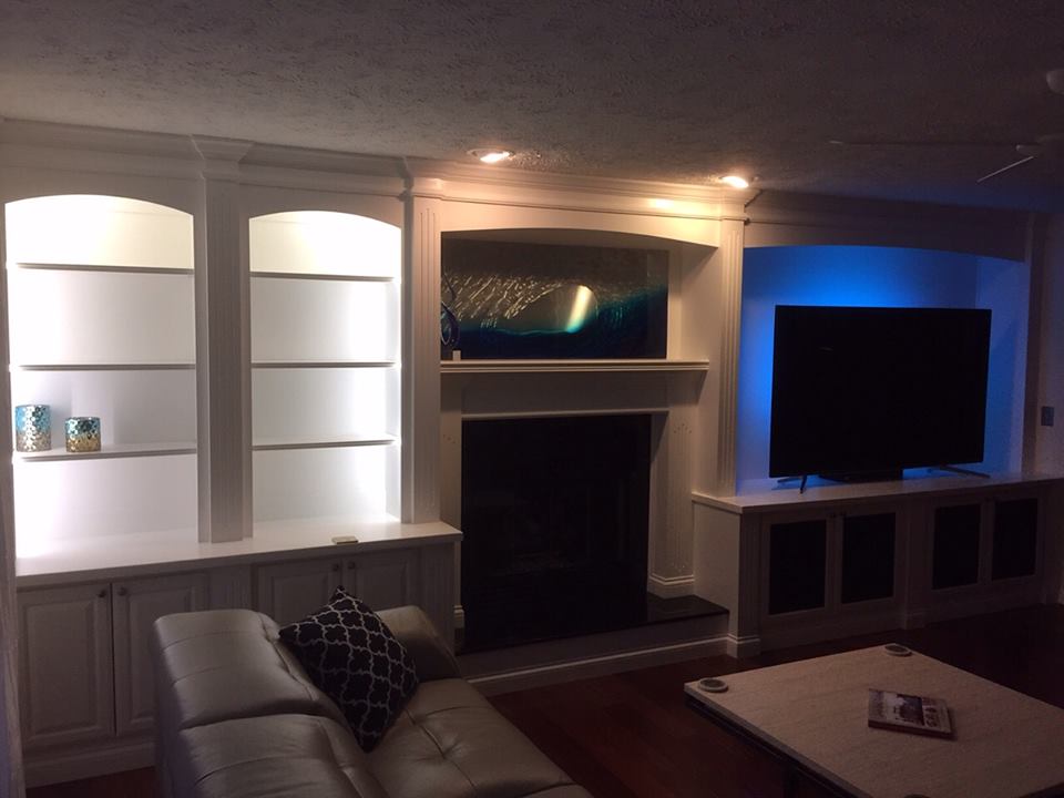 wood cabinets