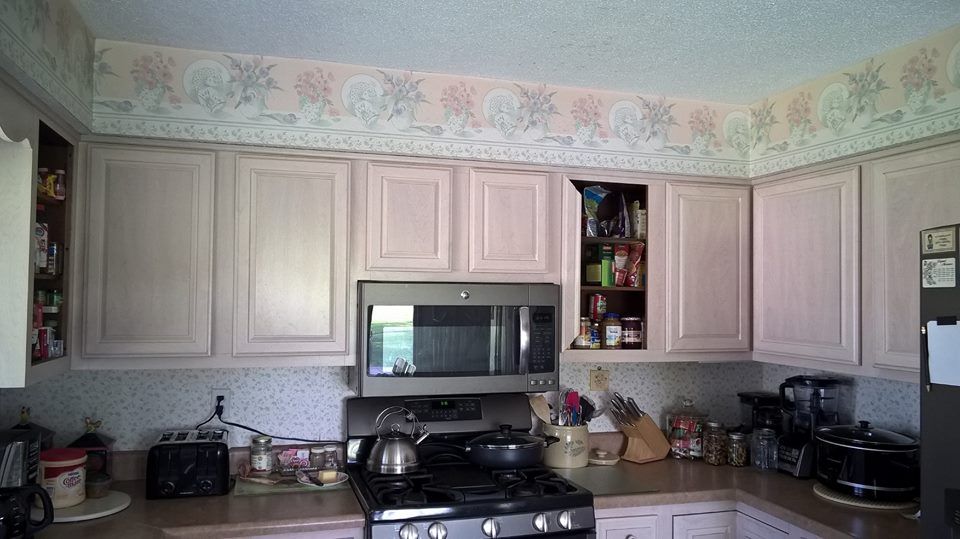 pink cupboards