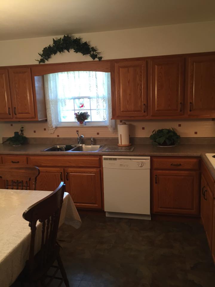 wood cabinets