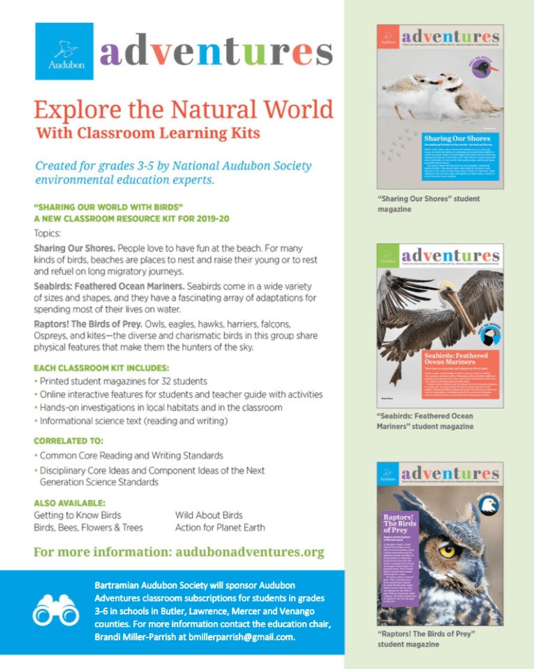 A poster for adventures explore the natural world with classroom learning kits