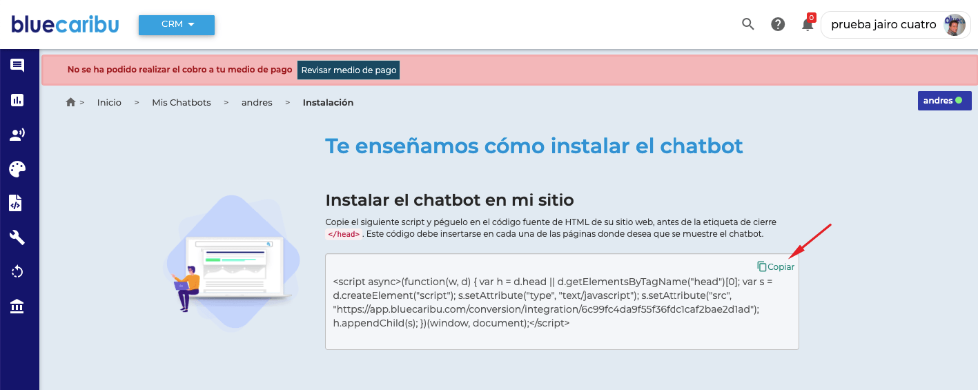 Instalar chatbot Instalar chatbot
