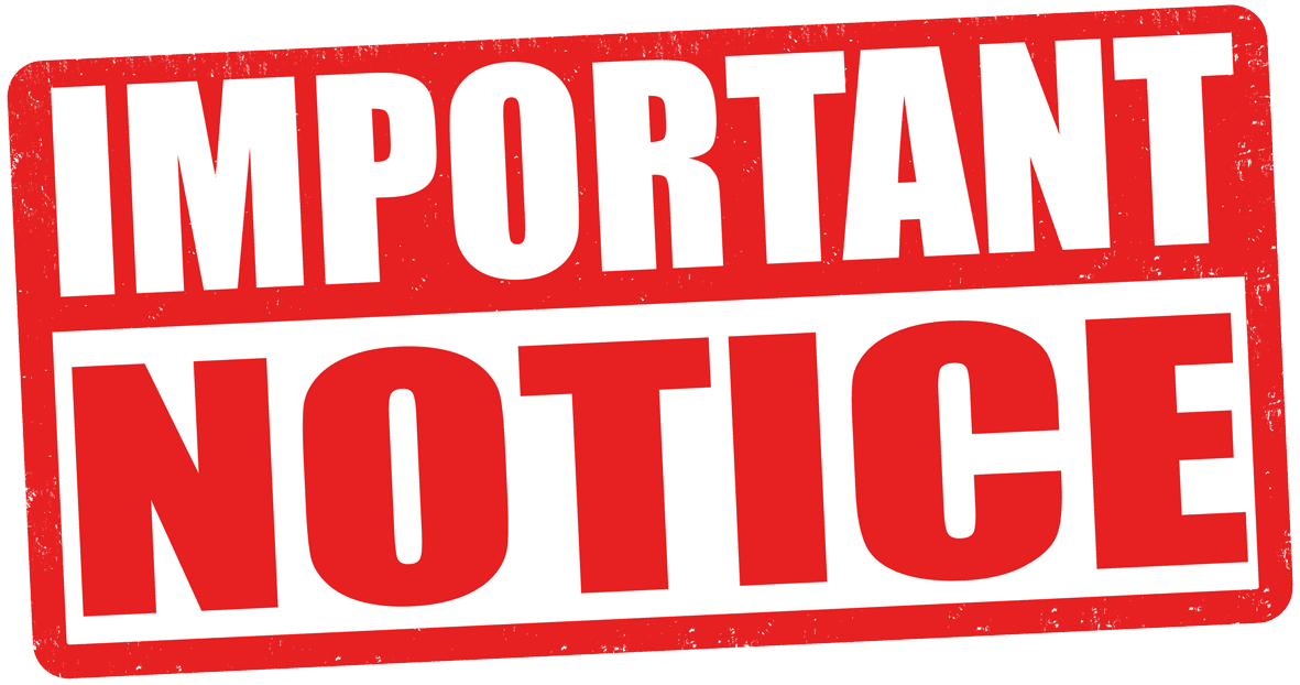 Important Notice