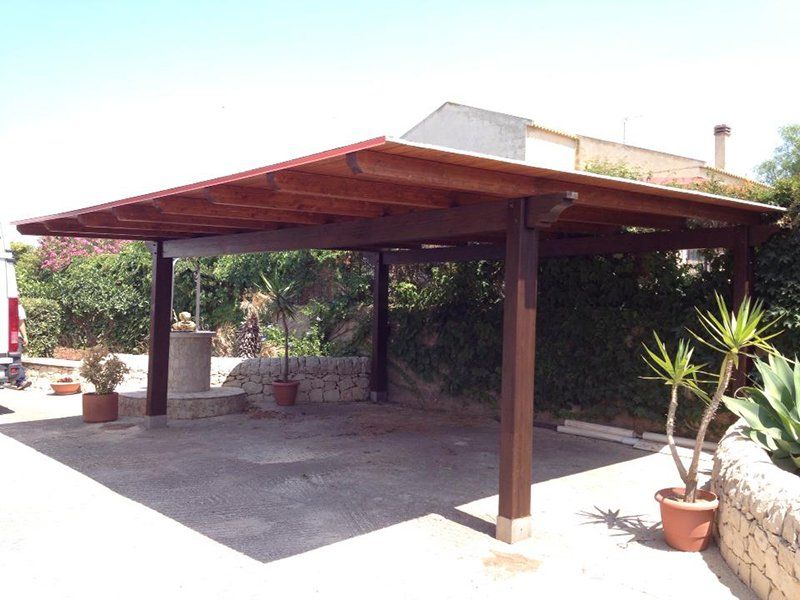 tettoia in legno
