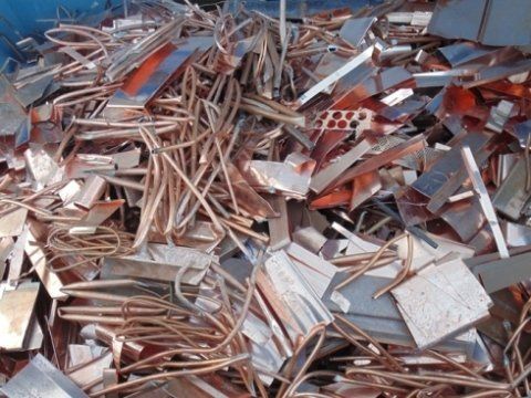 materiali di scarto con rame da recuperare
