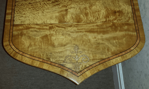 Satinwood sofa table